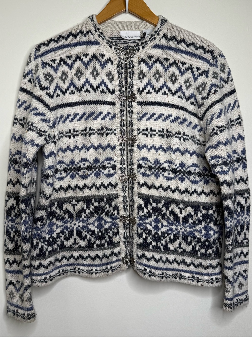 Vintage Croft & Barrow Fair Isle Wool Blend Sweater Women’s Sz Large Ski Resort
